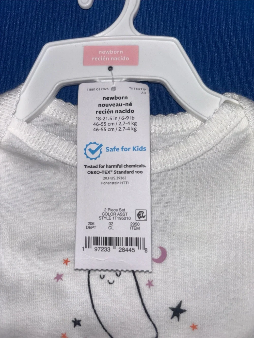 Carters‎ Baby New Born Lot Of 2 Outfits Halloween Ghost Gray/White NWT